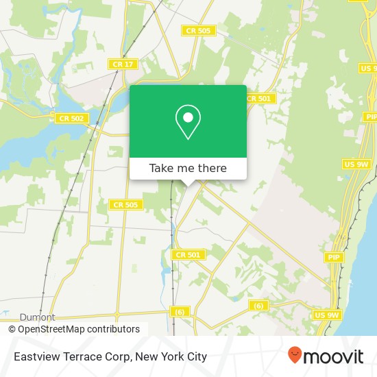 Mapa de Eastview Terrace Corp