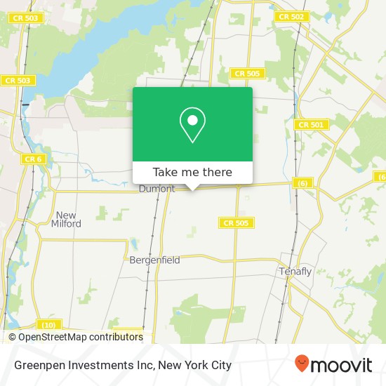 Greenpen Investments Inc map