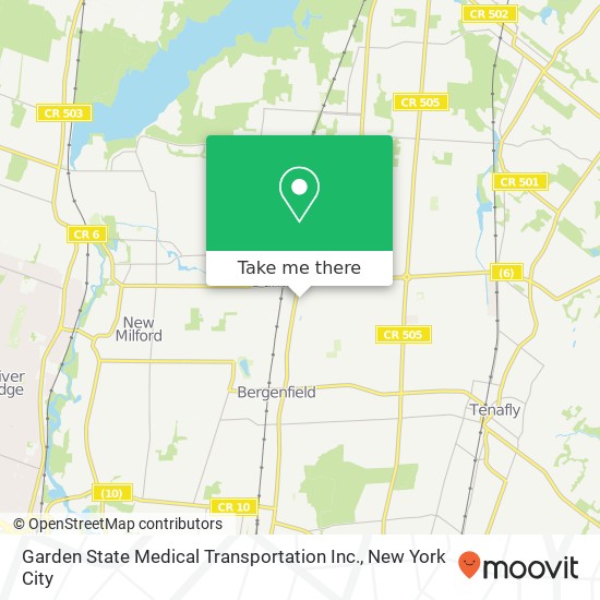 Garden State Medical Transportation Inc. map