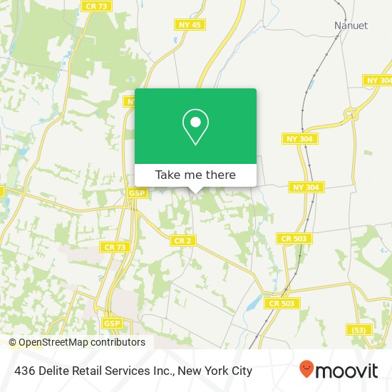 436 Delite Retail Services Inc. map