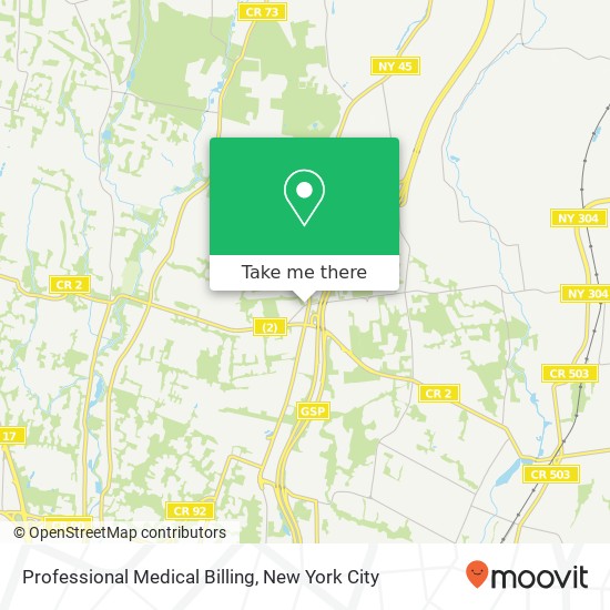 Professional Medical Billing map