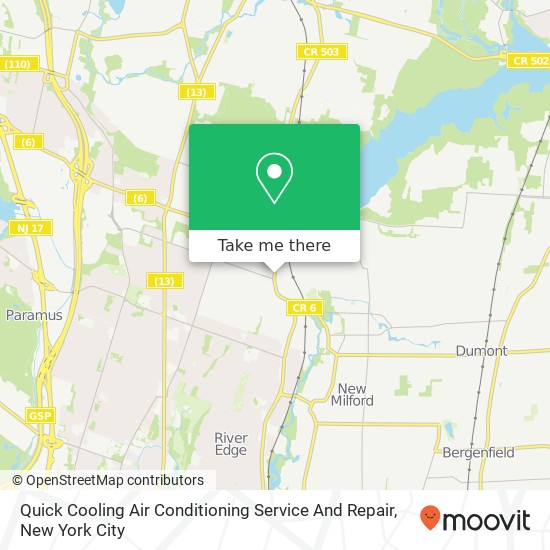 Quick Cooling Air Conditioning Service And Repair map