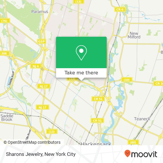 Mapa de Sharons Jewelry