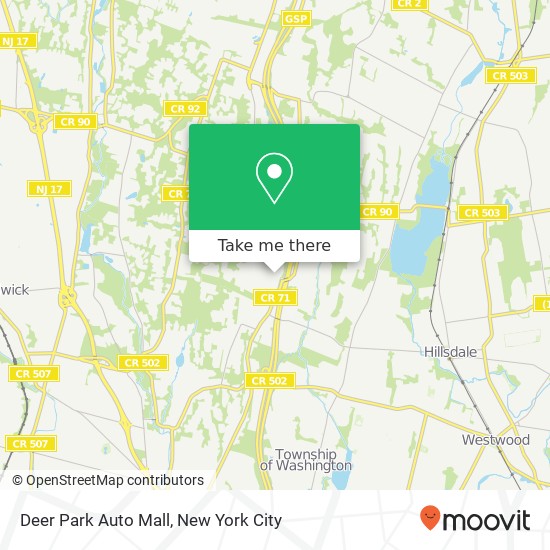 Deer Park Auto Mall map