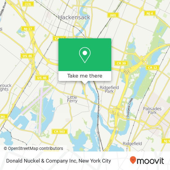 Mapa de Donald Nuckel & Company Inc