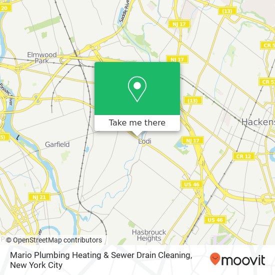 Mario Plumbing Heating & Sewer Drain Cleaning map