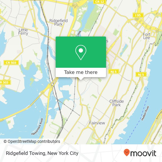 Mapa de Ridgefield Towing