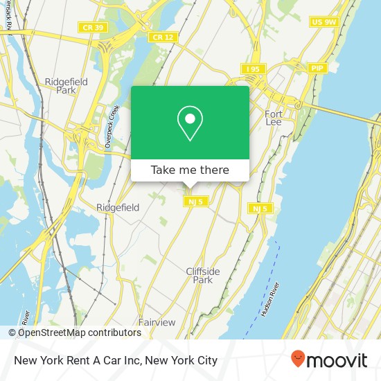 New York Rent A Car Inc map