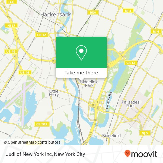 Judi of New York Inc map