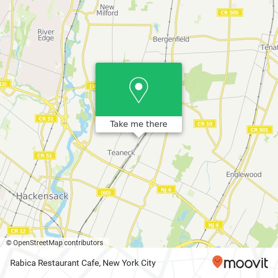 Mapa de Rabica Restaurant Cafe
