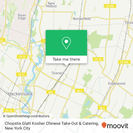 Chopstix Glatt Kosher Chinese Take-Out & Catering map
