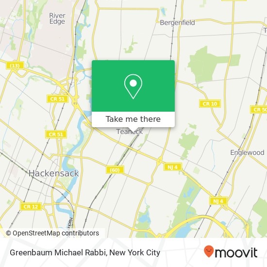 Greenbaum Michael Rabbi map