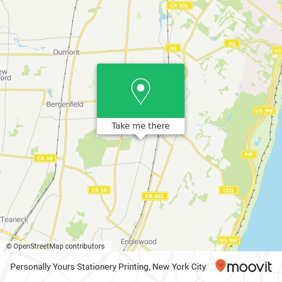 Personally Yours Stationery Printing map