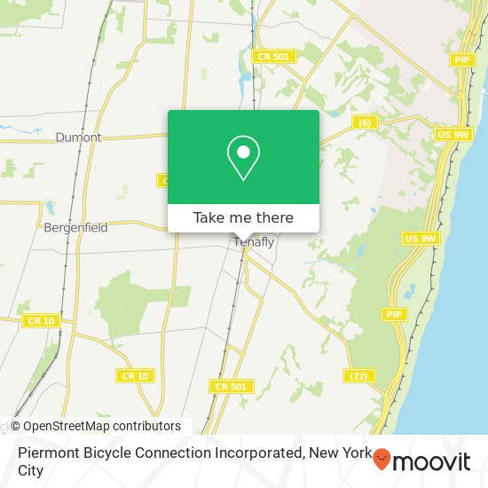 Mapa de Piermont Bicycle Connection Incorporated