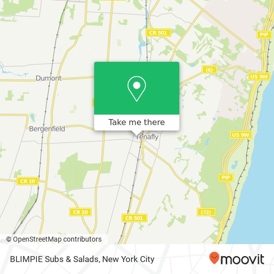 Mapa de BLIMPIE Subs & Salads