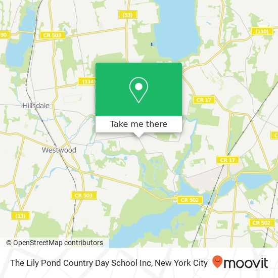 Mapa de The Lily Pond Country Day School Inc