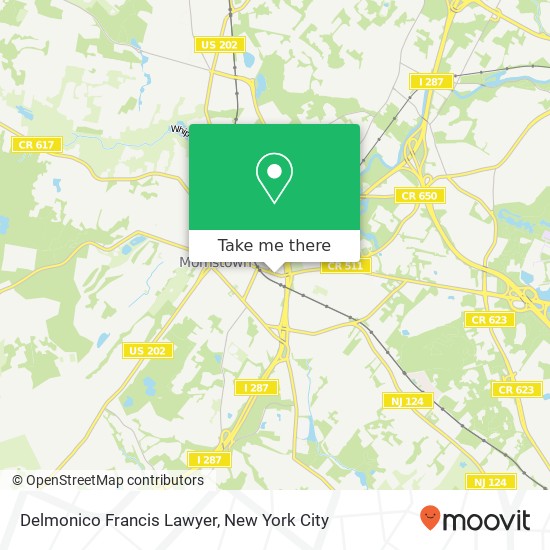 Delmonico Francis Lawyer map