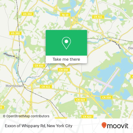 Mapa de Exxon of Whippany Rd