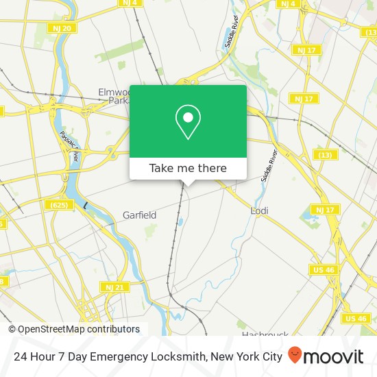 Mapa de 24 Hour 7 Day Emergency Locksmith