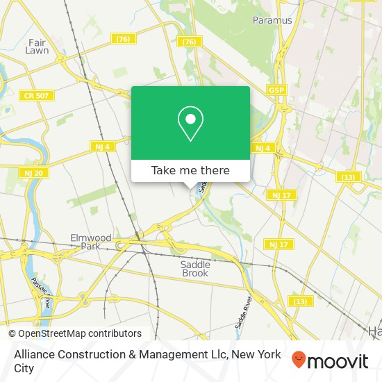 Alliance Construction & Management Llc map