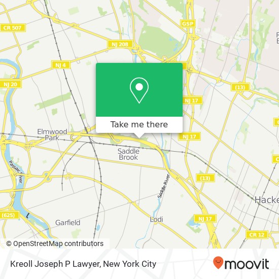 Kreoll Joseph P Lawyer map