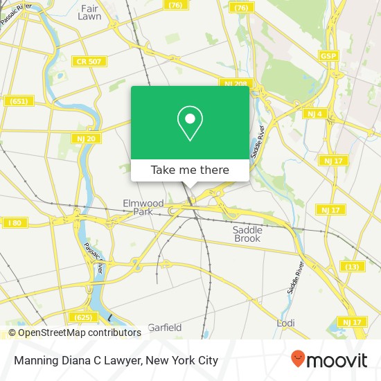 Manning Diana C Lawyer map