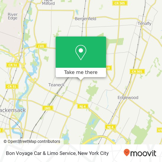 Mapa de Bon Voyage Car & Limo Service