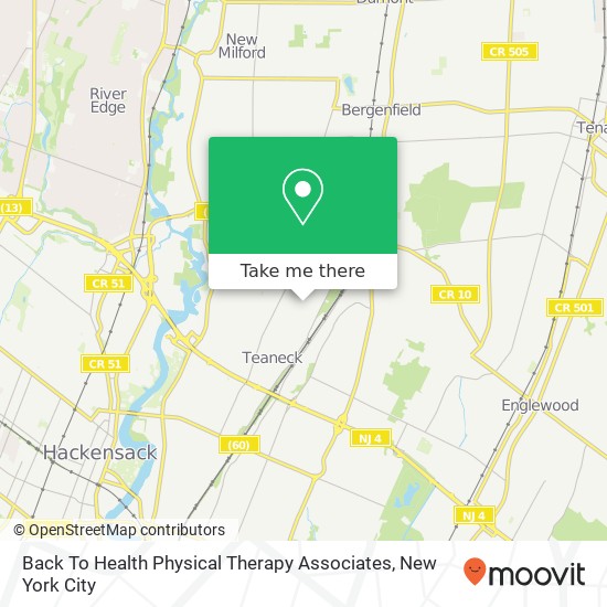 Back To Health Physical Therapy Associates map
