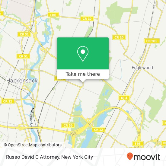 Russo David C Attorney map