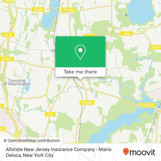 Mapa de Allstate New Jersey Insurance Company - Mario Deluca