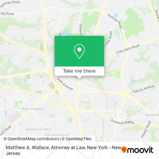 Matthew A. Wallace, Attorney at Law map