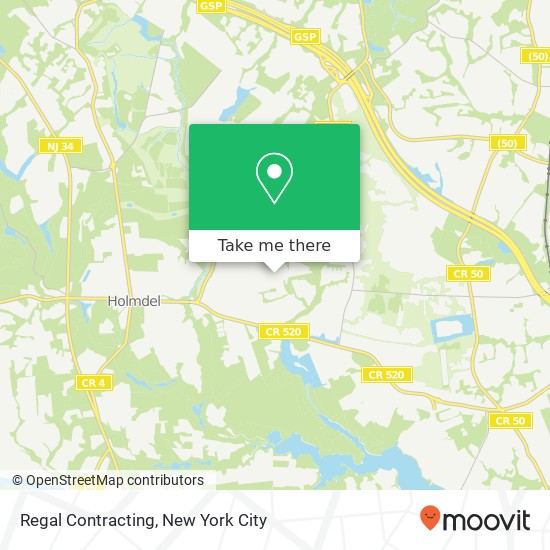 Regal Contracting map