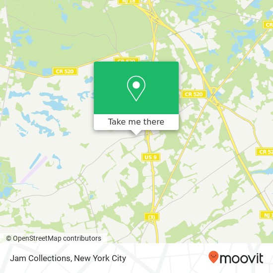 Jam Collections map