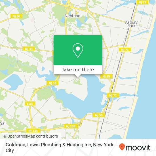 Mapa de Goldman, Lewis Plumbing & Heating Inc
