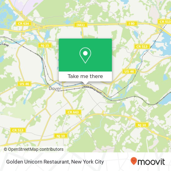 Mapa de Golden Unicorn Restaurant