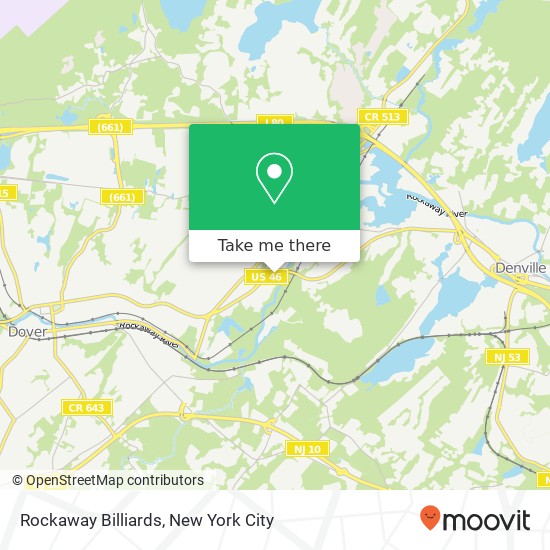 Rockaway Billiards map