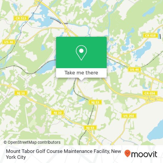 Mapa de Mount Tabor Golf Course Maintenance Facility