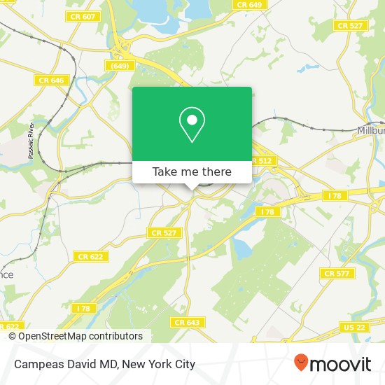 Campeas David MD map