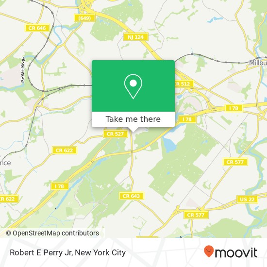 Robert E Perry Jr map