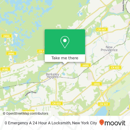 0 Emergency A 24 Hour A Locksmith map