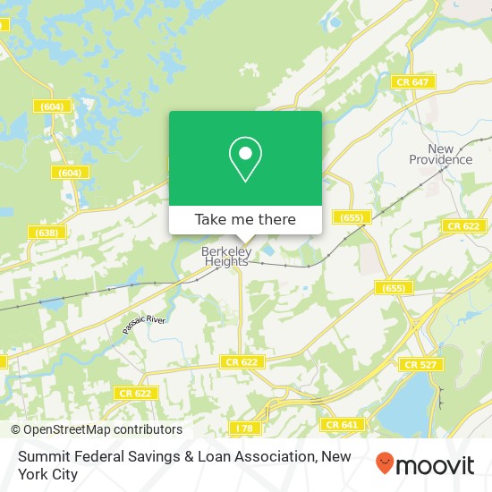 Summit Federal Savings & Loan Association map