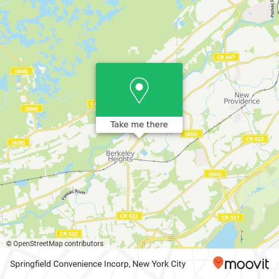 Mapa de Springfield Convenience Incorp
