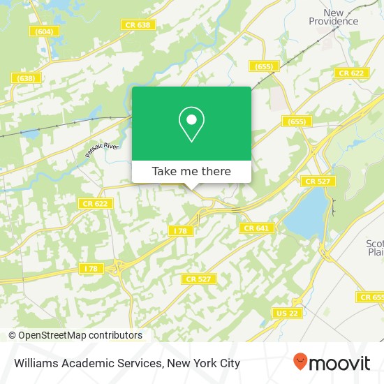Williams Academic Services map