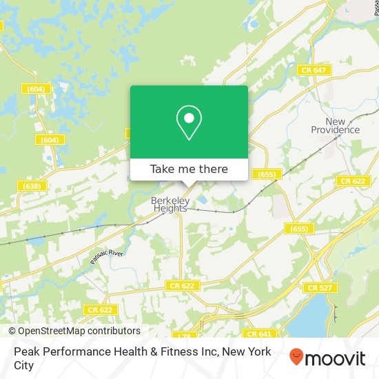 Peak Performance Health & Fitness Inc map