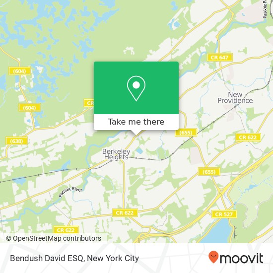 Bendush David ESQ map
