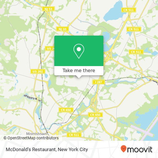 Mapa de McDonald's Restaurant