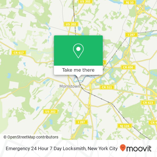 Emergency 24 Hour 7 Day Locksmith map