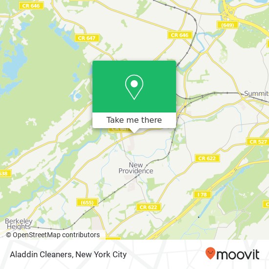Aladdin Cleaners map