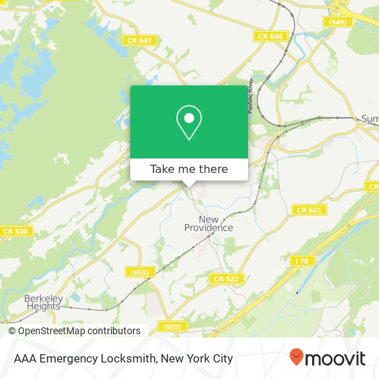 AAA Emergency Locksmith map