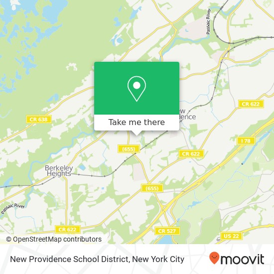 Mapa de New Providence School District